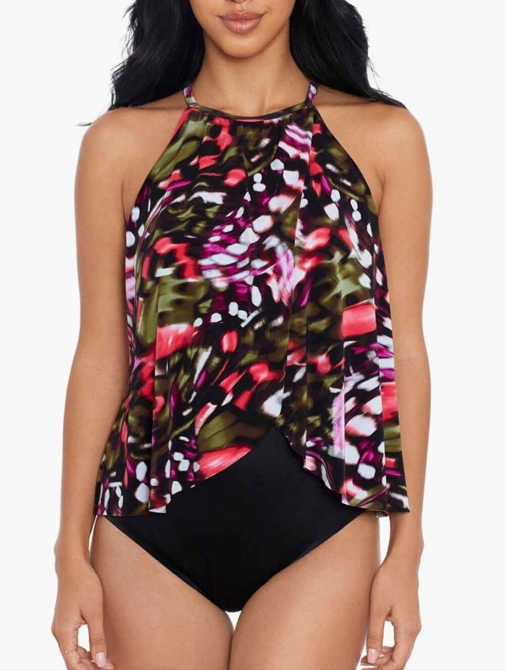 NWT Magicsuit Halter Aubrey One Piece In Flutter